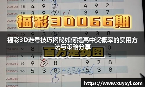 福彩3D选号技巧揭秘如何提高中奖概率的实用方法与策略分享